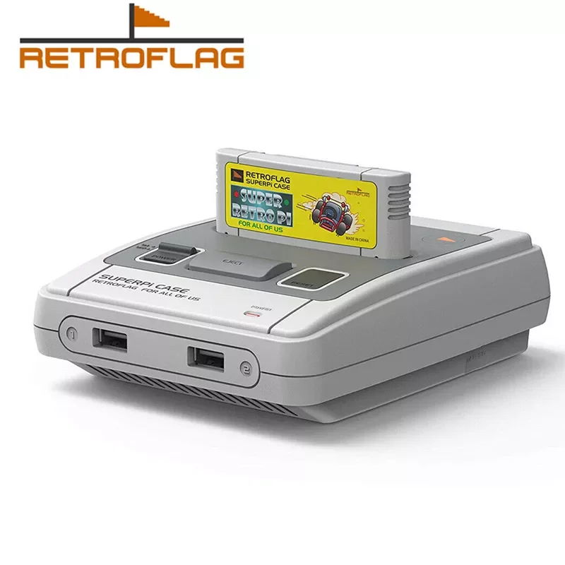 

Retroflag SUPERPi CASE-J NESPi Case for Raspberry Pi 3B Plus (3B+)/ Raspberry Pi4 Safe Shutdown and Safe Reset Game Case