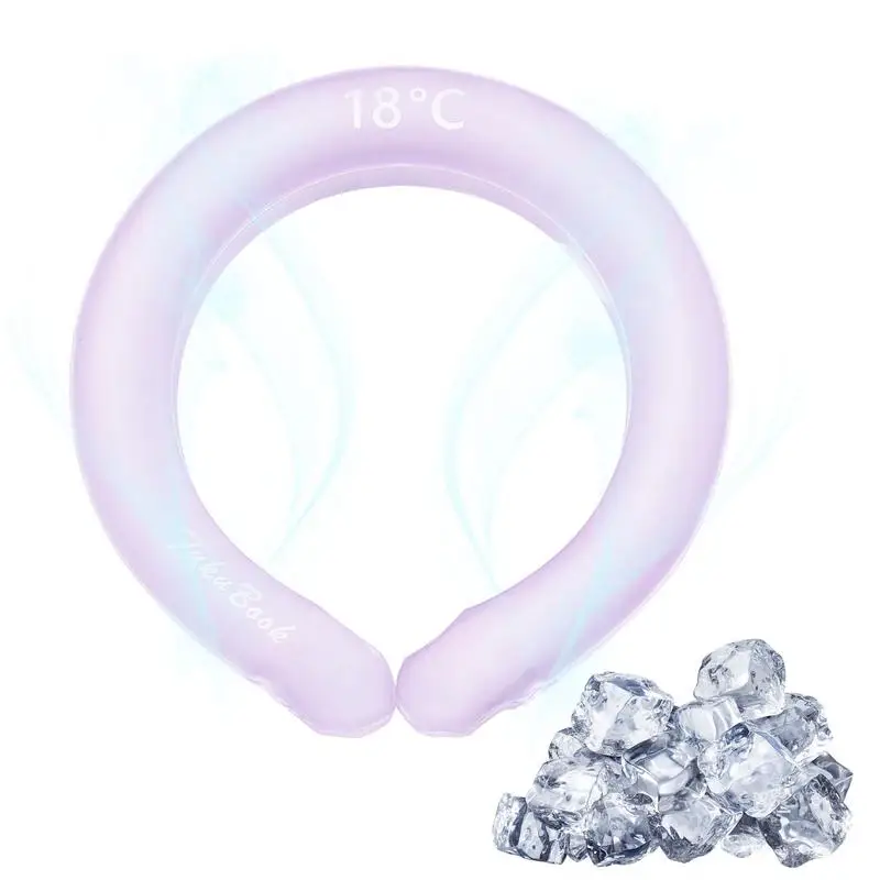 

Neck Cooler Ice Wrap Hands-Free Ice Wrap For Neck Reusable Ice Pack Tube For Outdoor Sports And Activities Summer Heat