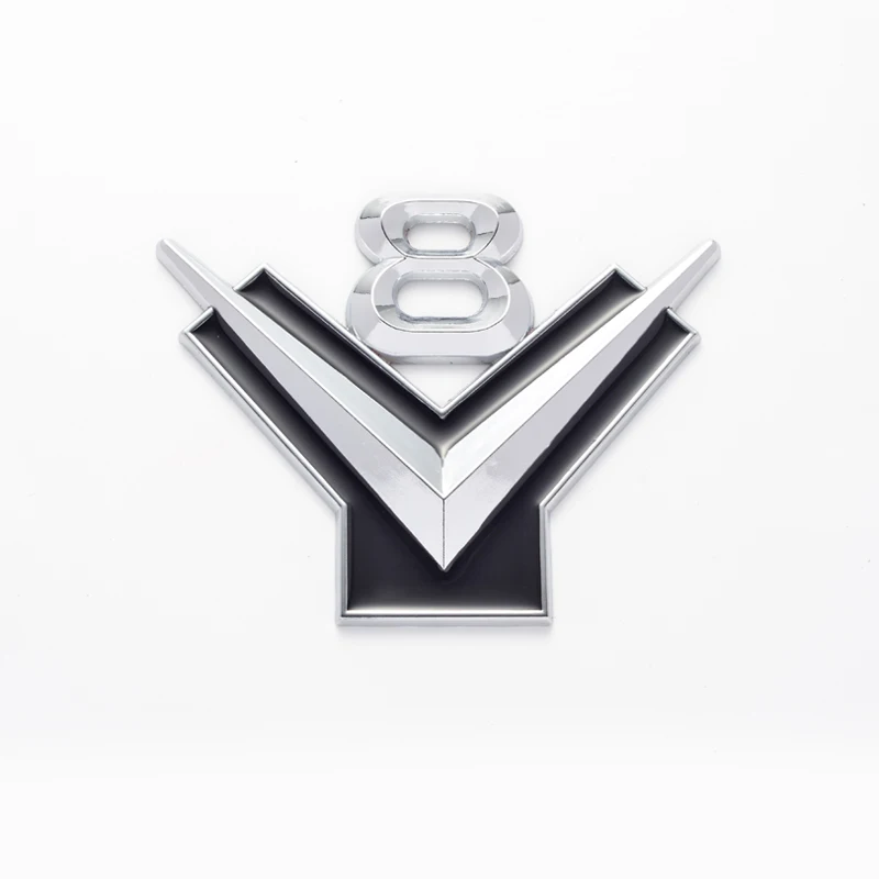 

Автомобильный Стайлинг, металлический логотип V8, Эмблема для крыла автомобиля, значок для заднего багажника, декоративная наклейка для Dodge Jeep Ford Chevrolet Lexus Jaguar Chrysler