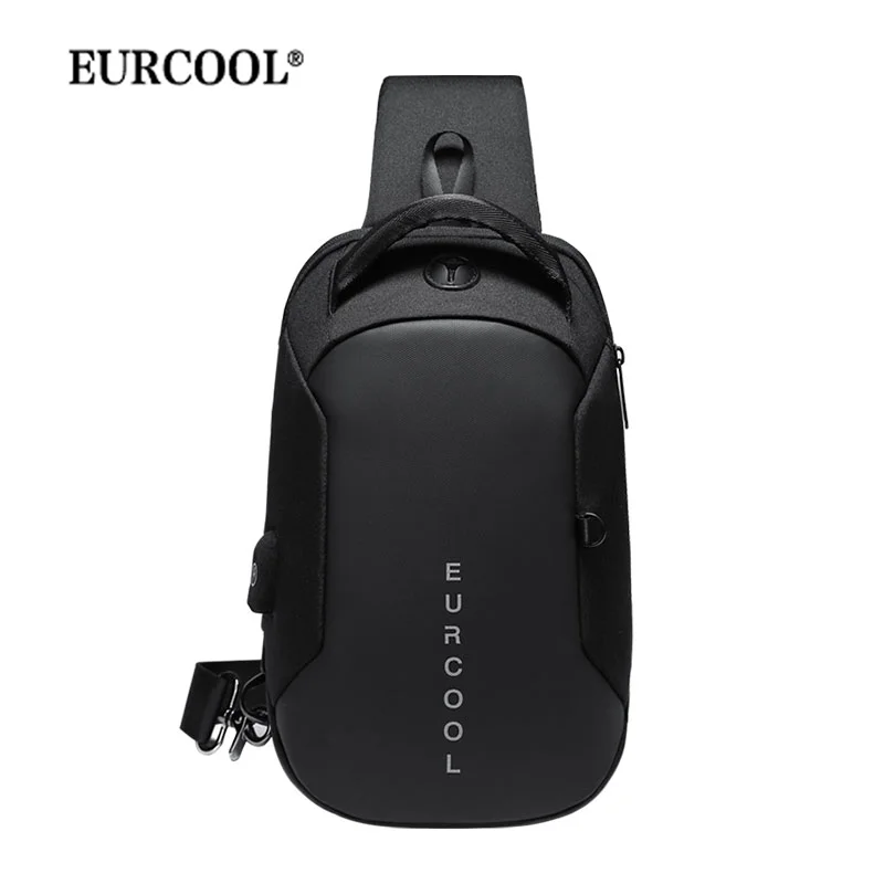 multifunction crossbody chest bag men usb charging port messengers pack waterproof sling shoulder bags for male bolsas masculina free global shipping