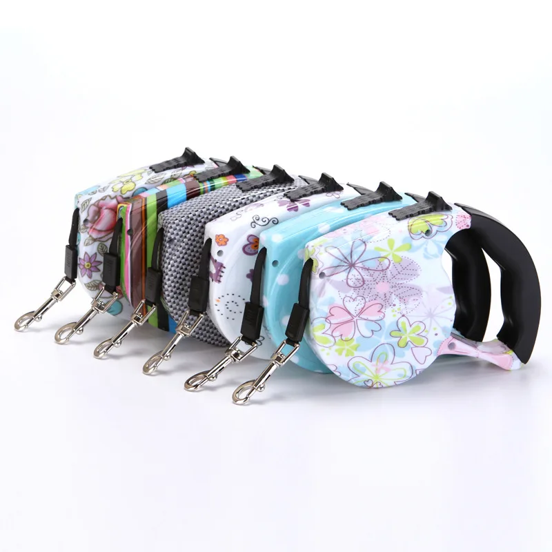 

5m Durable Dog Leash Automatic Retractable Nylon Cat Lead Extension Puppy Walking Running Lead Roulette For Dogs Pet Products