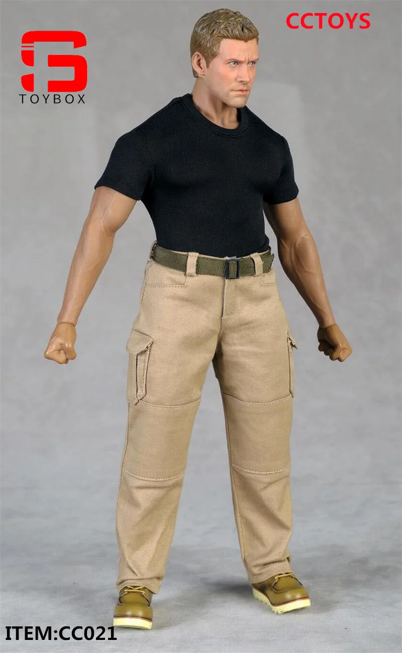 В наличии CCTOYS CC021 1/6 Мужская обтягивающая футболка с короткими рукавами верхняя