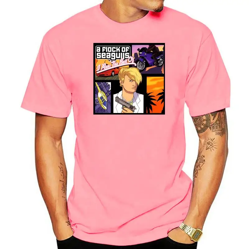 

New Popular A Flock Of Seagulls Discografia Album Mens Black T-Shirt S-3XL