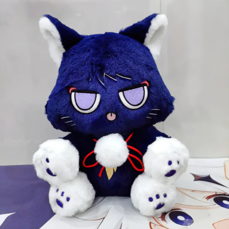 

25cm Anime Genshin Impact Plush Toys Wanderer Balladeer Cute Cat Plush Soft Stuffed Dolls Pillow Cosplay Kids Birthday Xmas Gift