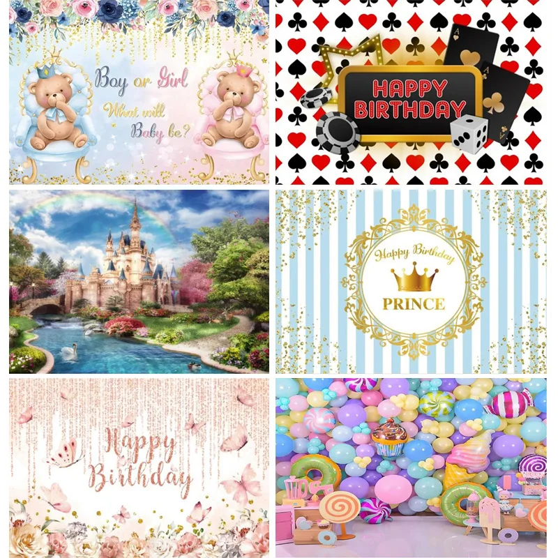 Фон для фотосъемки новорожденных в честь первого дня рождения