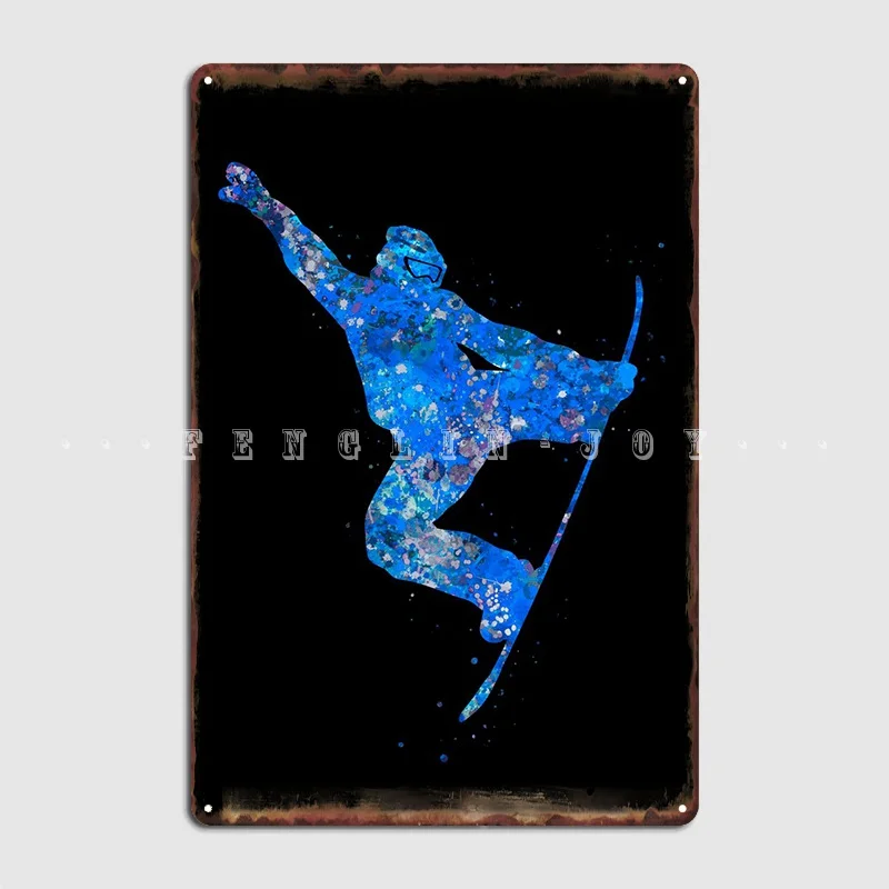 

Snowboard Metal Plaque Poster Cinema Garage Poster Design Bar Cave Tin Sign PosterRoom Bar Cafe Wall Paintings