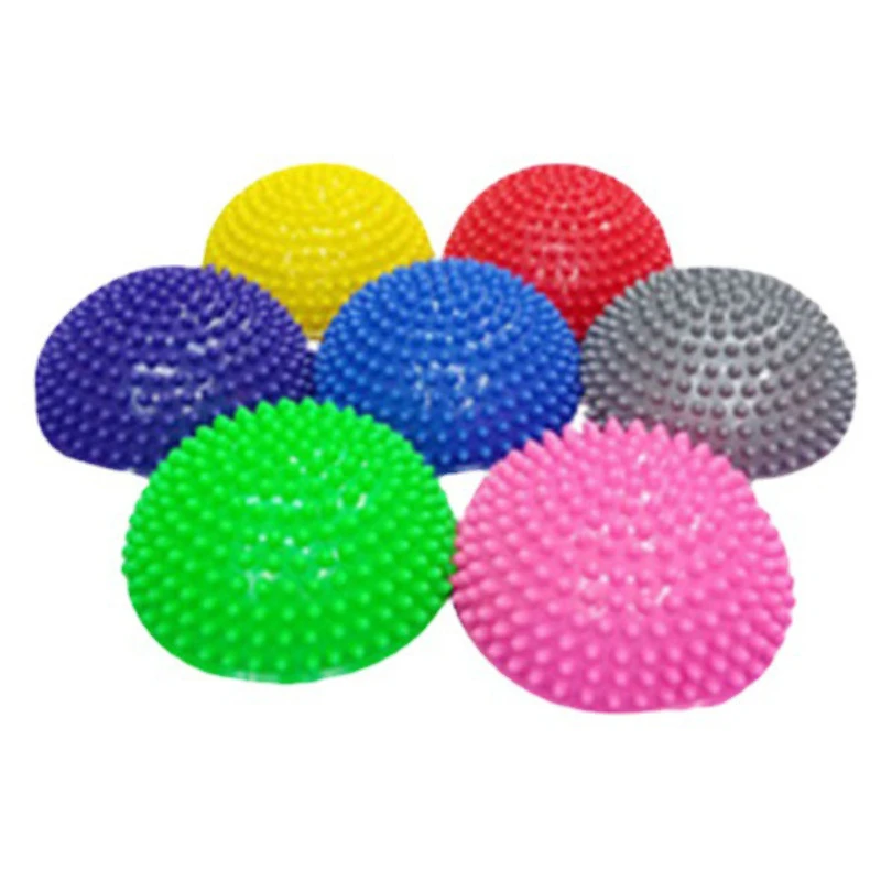 

16cm Newly Inflatable Half Sphere Yoga Balls PVC Massage Fitball Exercises Trainer Balancing Ball For Gym Pilates Sport Fitness