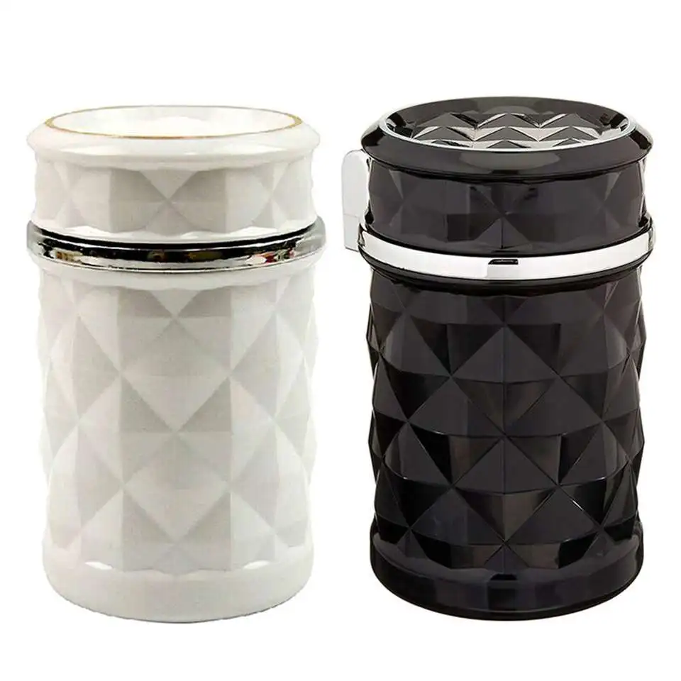 

Automobile Ashtray LED lamp with cover Hanging Air outlet ABS vehicle ashtray