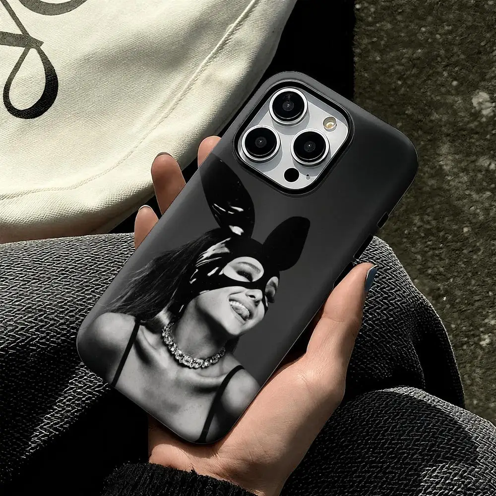 Фото Стильный чехол для телефона A-Ariana G-Grande для iPhone 17 16 15 14 13 12 11 Pro Max Air, двухслойный, противоударный, защитный, 2-в-1 №3