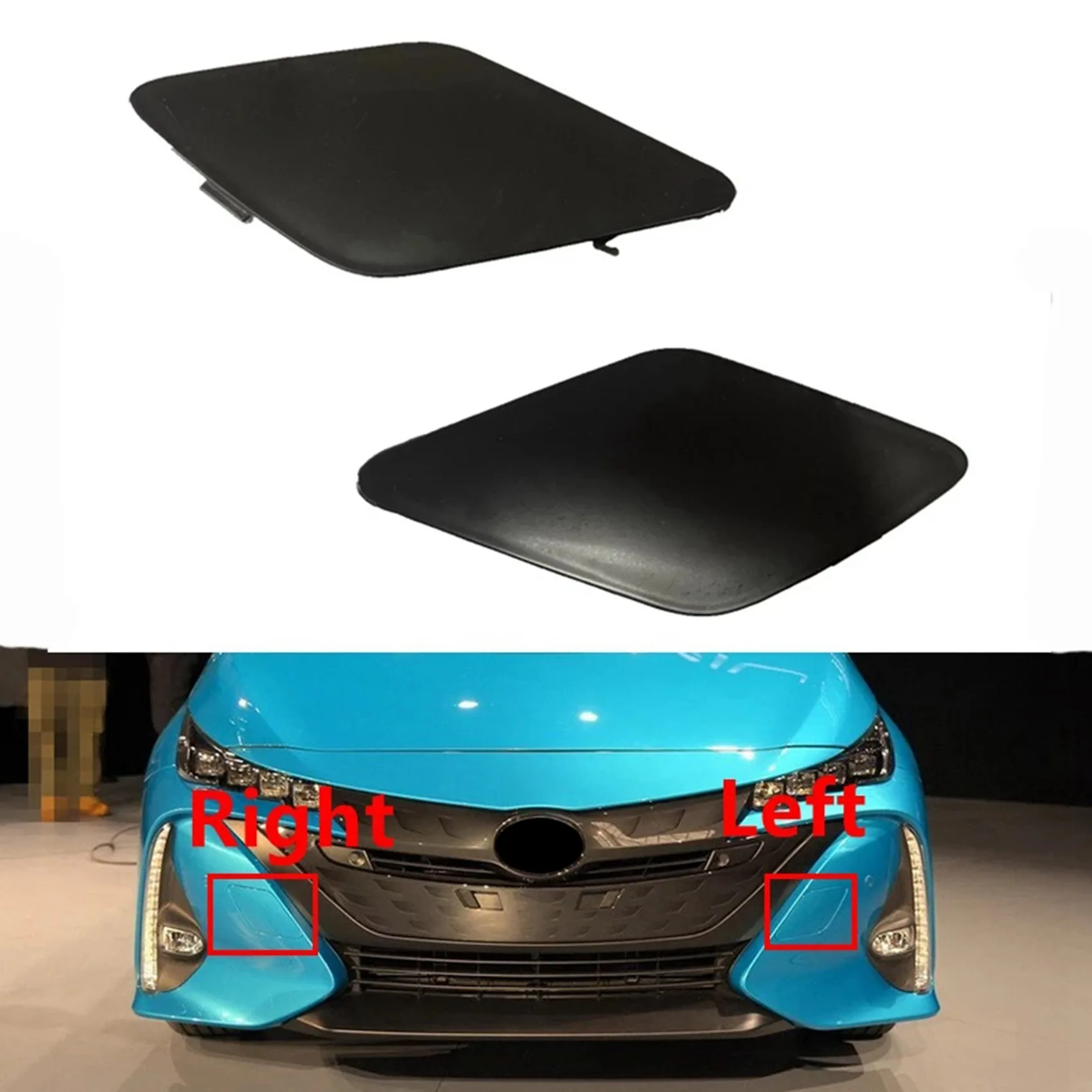 

Car Front Bumper Tow Hook Eyecup Cover Trailer Cover Tow Cover for Toyota Prius Prime 2017-2020 52128-47908