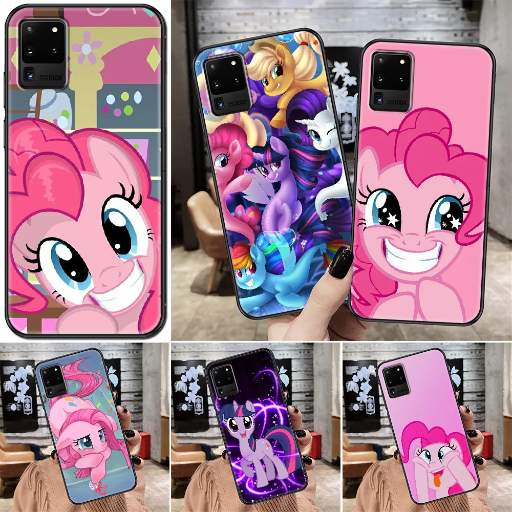 Cartoon My Little Pony Phone case For Samsung Galaxy Note 4 8 9 10 20 S8 S9 S10 S10E S20 Plus UITRA Ultra black fashion shell 3D
