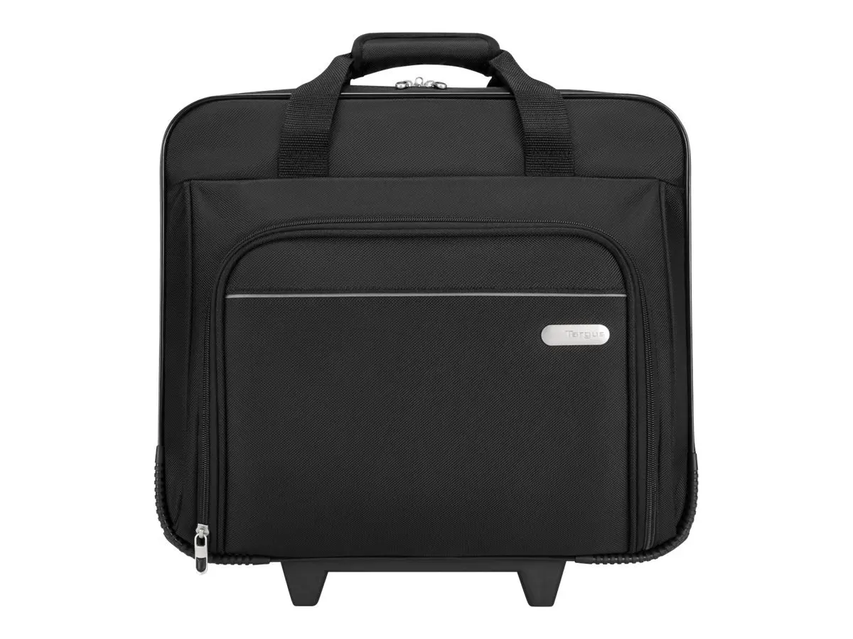 Rolling Laptop Case 1200D Polyester, 16-1/2 x 7-1/2 x 14, Black