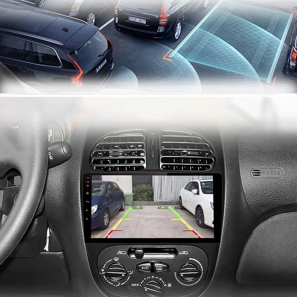 Фото Автомобильный радиоприемник 2 Din для Peugeot 206 206CC 206SW 2001-2008, беспроводной CarPlay Android 14, автомобильный интеллектуальный аудиосистема без 2 din, головное устройство №3