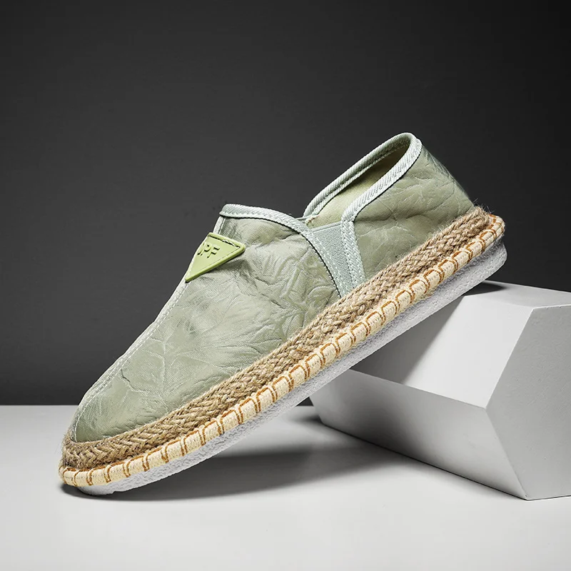 Мужские холщовые туфли эспадрильи летняя дышащая классическая мужская