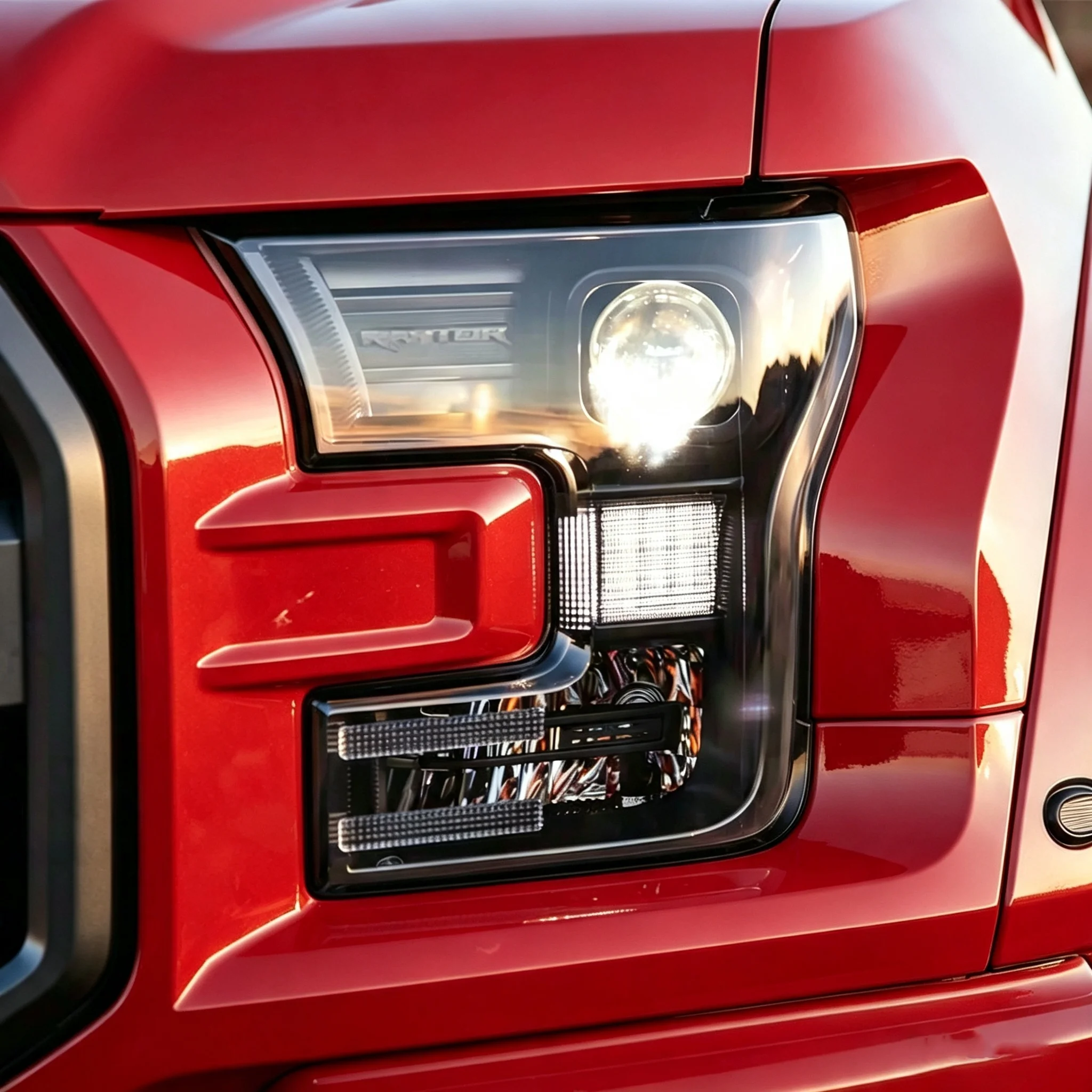 Фото Для Ford Mustang F-150 F150 2015-2017: Защитная пленка для фар из ТПУ, прозрачная, черная, против царапин. №1