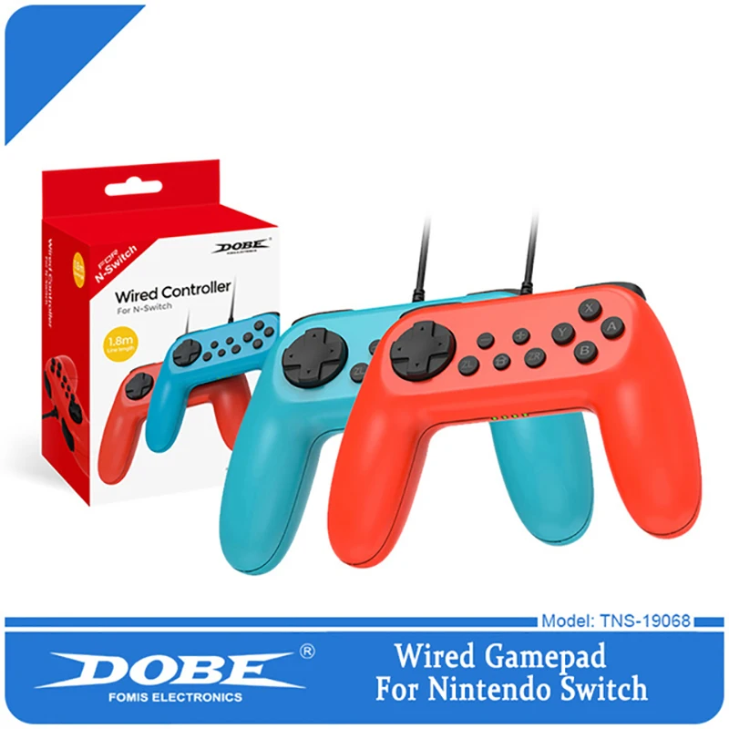 

Dobe 2PCS Game Accessories For Switch Wired Vibration Gamepad For Nintendo Switch NS Joypad Joystick USB Gaming Controller