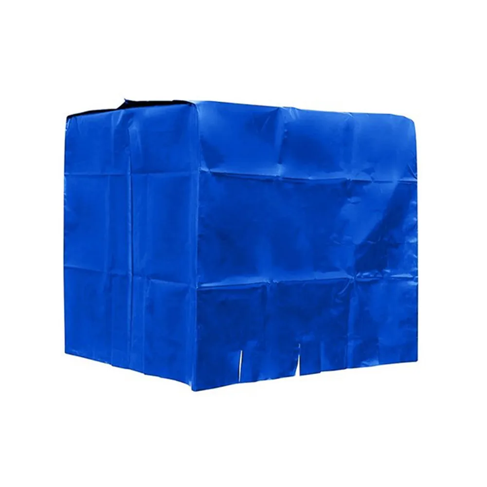

1000 Liters IBC Container Cover 3.94x3.28x3.81ft Blue Oxford Cloth Waterproof ​Dustproof Cover Above-Ground Water Tank Cover