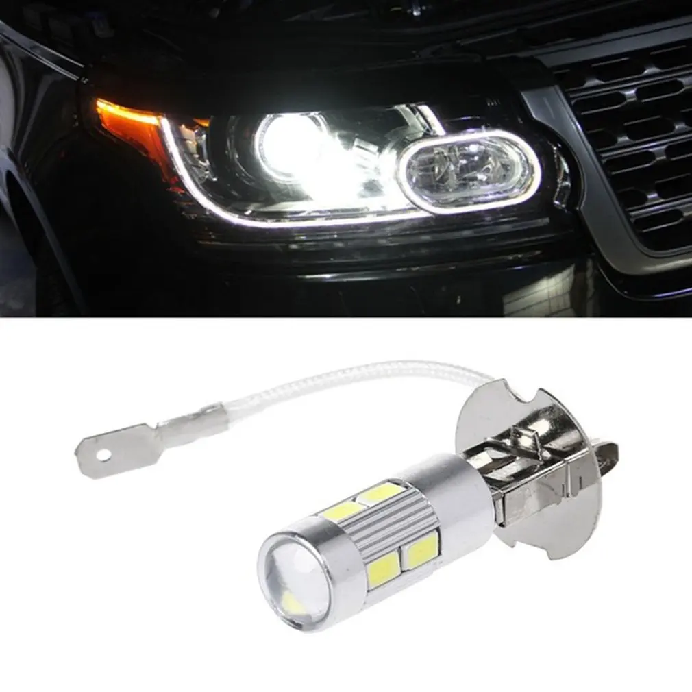 

Высокопроизводительные светодиодные H3 10smd 10led5630 хайлайтеры светодиодные фары дальнего света Противотуманные фары декодирование противоту...