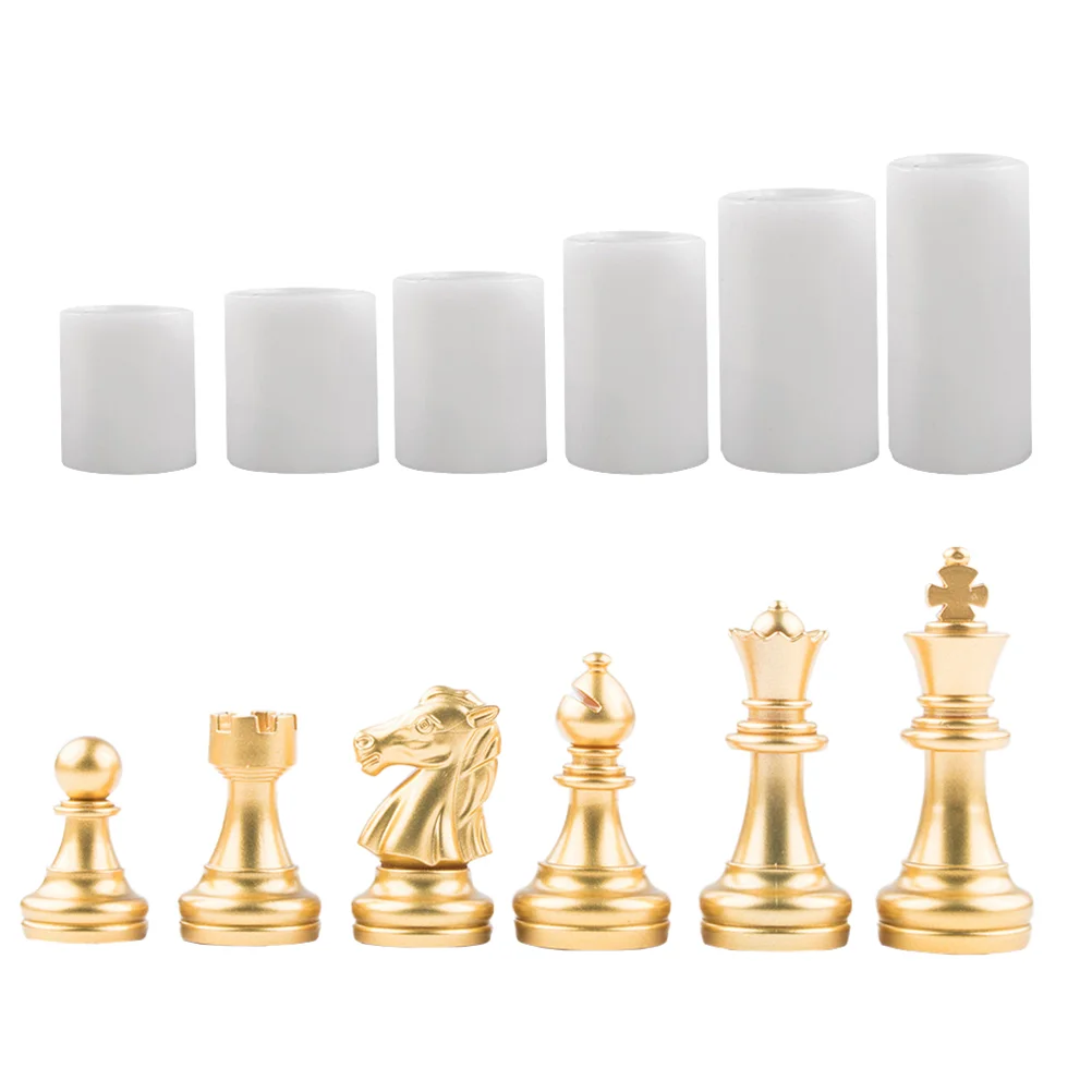 

Molds Chess Mold Silicone Diy Resin Shape Candy Casting Piece Fondant Pillar Handicraft Cake 3D Cylinder Epoxy Accessory Topper