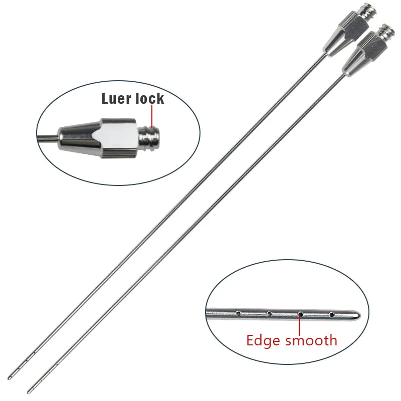 

Stainless Steel Water Injection Needle Suction Tube Autoclavable Liposuction Instruments