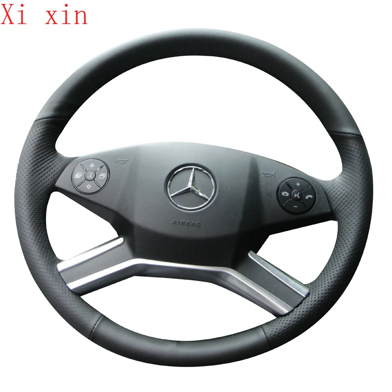 

Кожаный чехол на руль для Mercedes-Benz old R-class R320 GLC260 Vito C/E/B/ V-class GLA