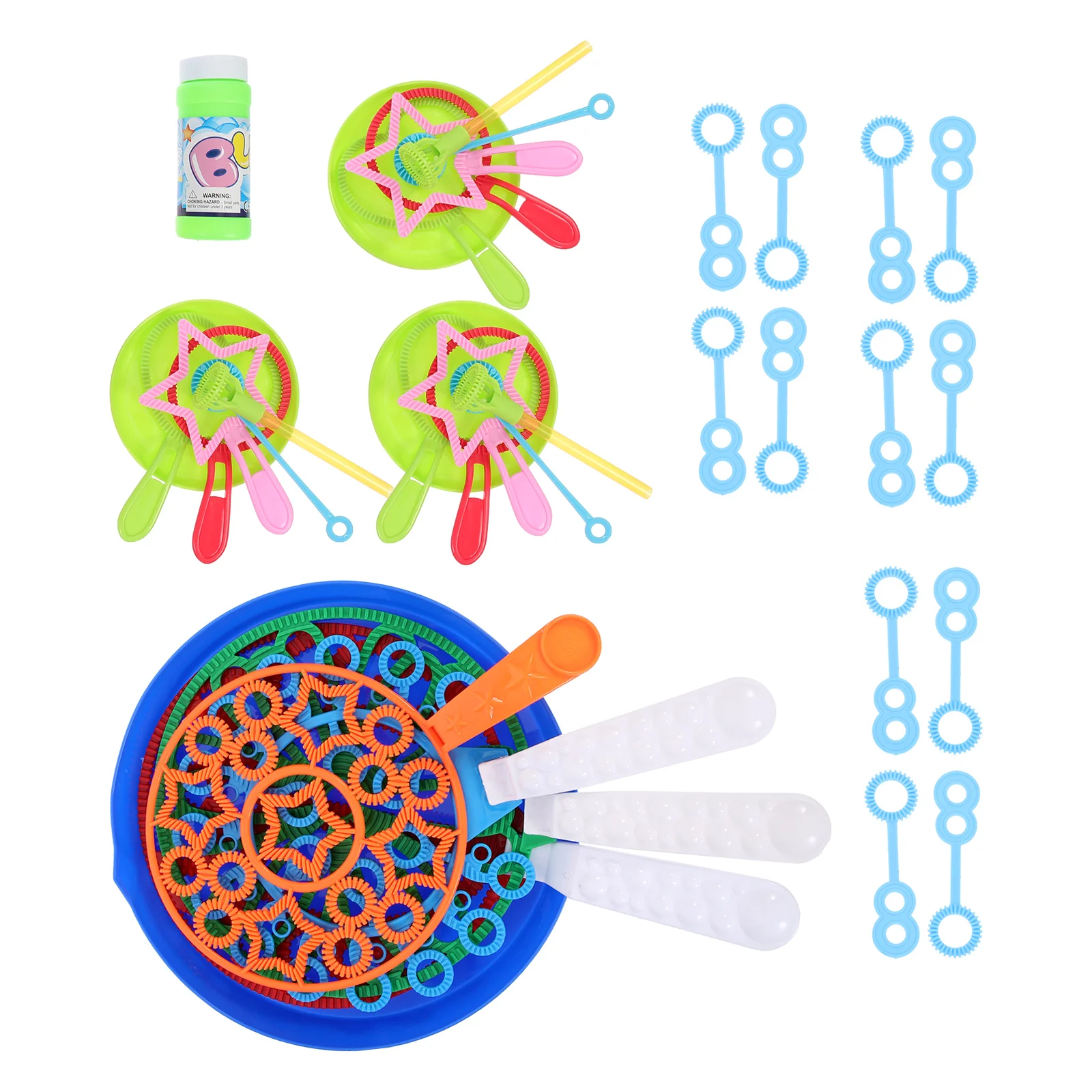 

1 Set Bubble Wand Children Party Favors Bubble Wand With Tray Outdoor Bubbler for Children