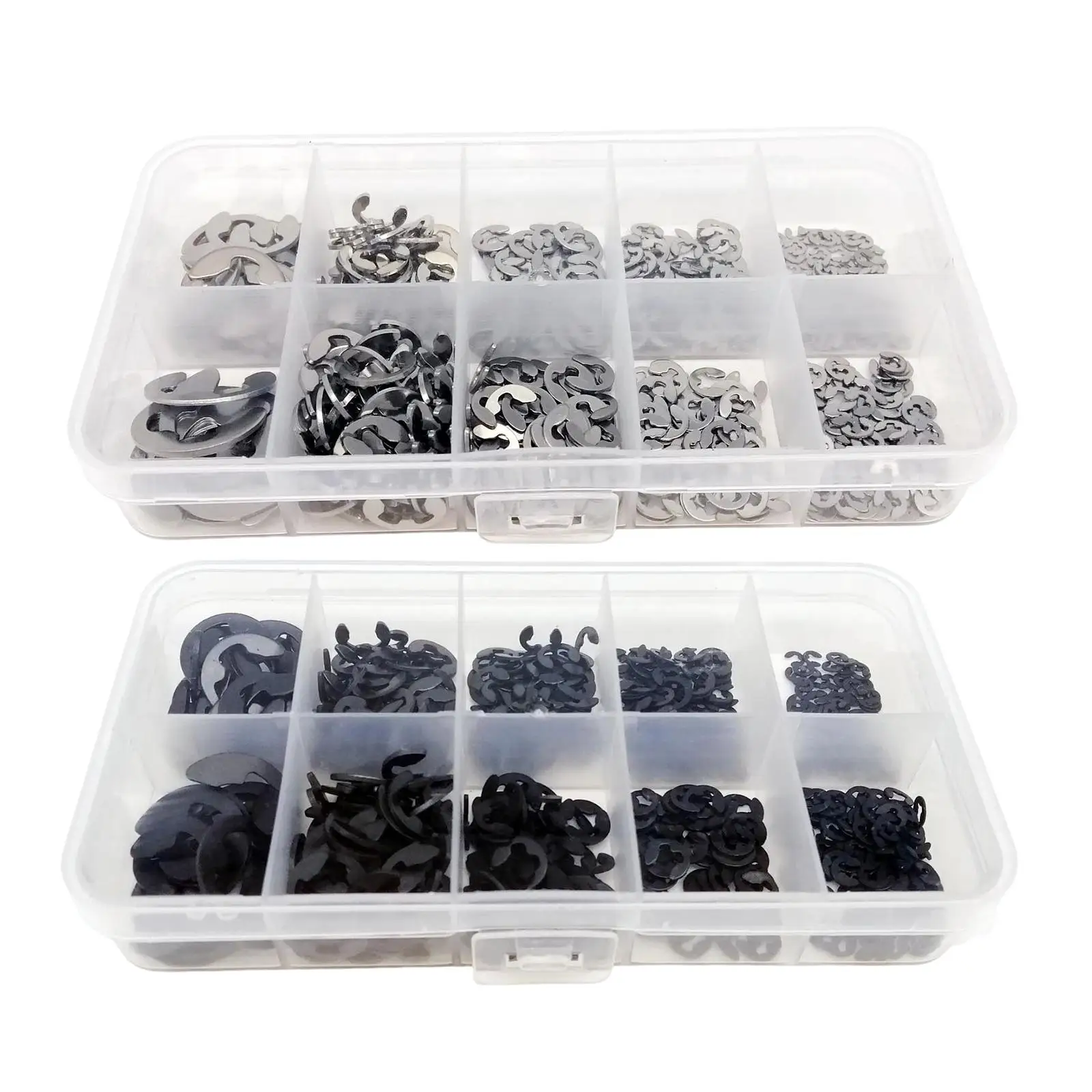 

580 Pieces External Retaining Ring M1.5 M2.5 M3.5 M4 M5 M6 M8 M10 Fasteners