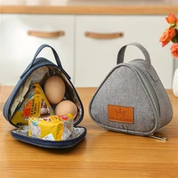 new triangular breakfast insulation bag mini portable rice ball lunch bento cooler bag food fresh pouch for women student kids