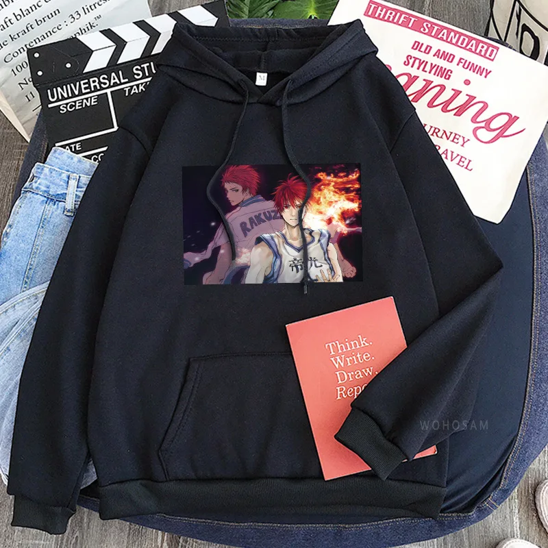 

Anime Kuroko's Basketball Akashi Seijuro Hoodie Men Casual Loose Streetwear Unisex Kpop Sweatshirt Long Sleeve Pullover Tee Top