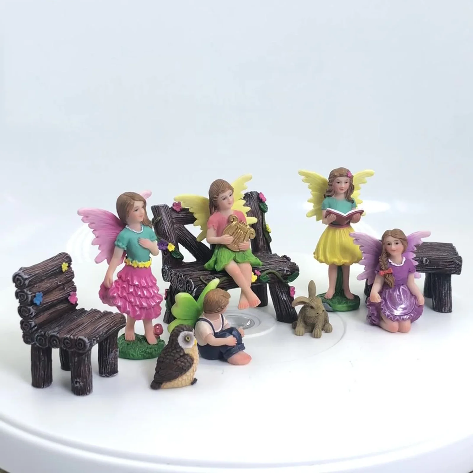 

Miniature Fairies Figurines Miniature Figurines & Accessories Starter Kit Fairy Garden Set Of 10 Pcs Outdoor Or House Decor