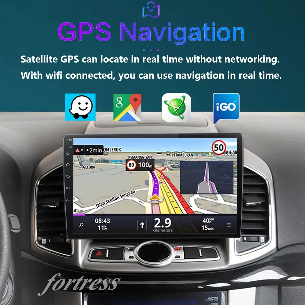 Фото Carplay Android16 для Chevrolet Captiva 1 2011-2016 Автомобильный радиоприемник Стерео Мультимедийный видеоплеер GPS-навигация Автомобильный экран Авто №3