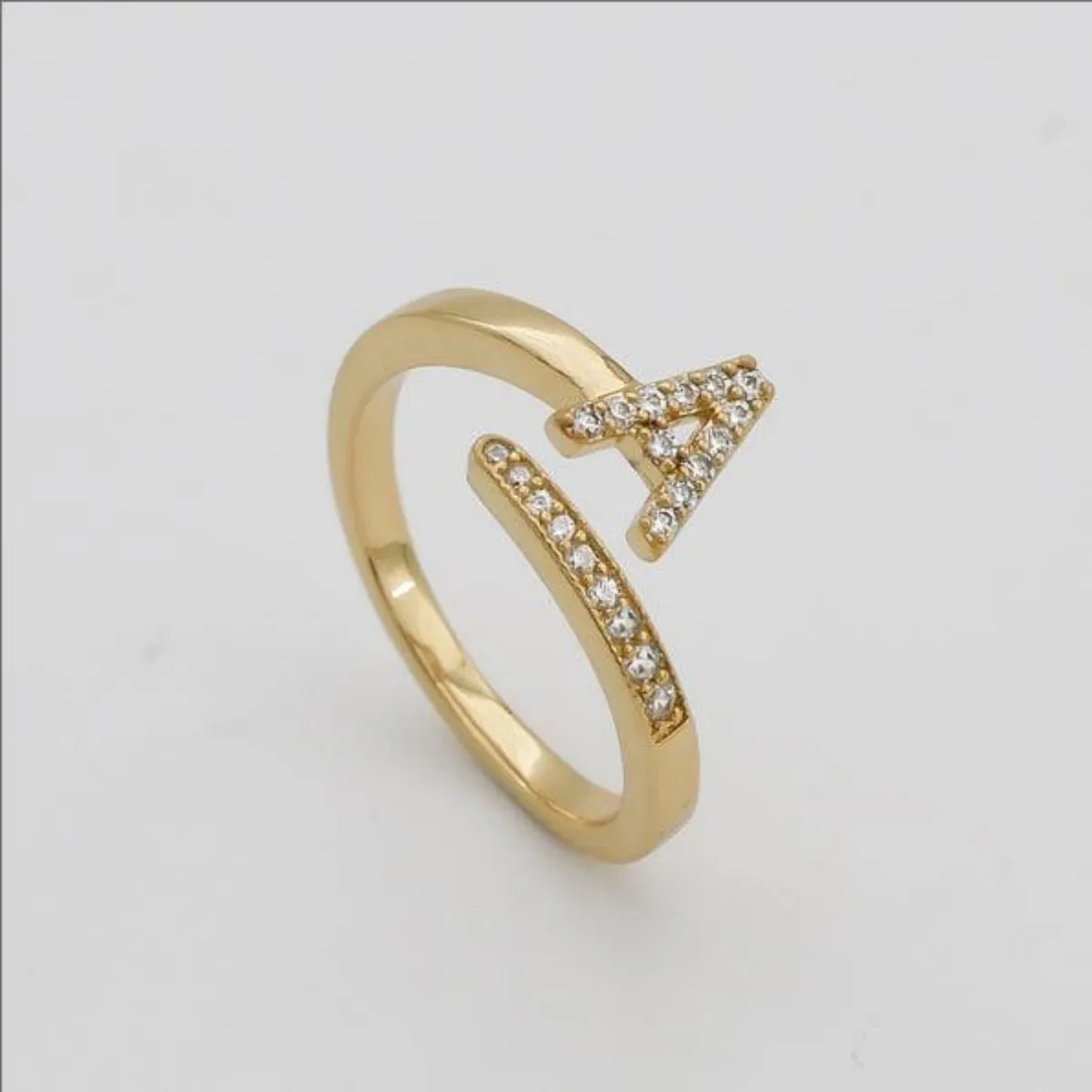 Начальное кольцо на заказ с буквой персонализированное ювелирное изделие