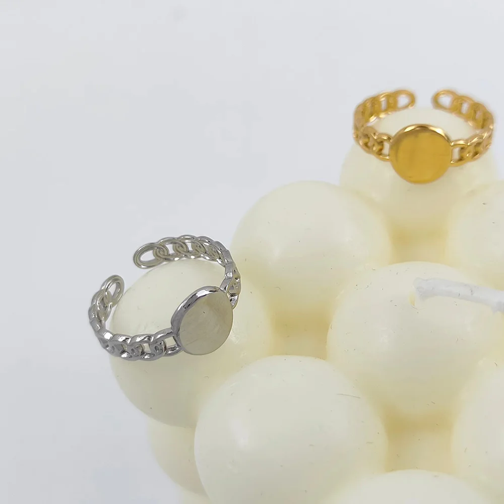 

Stainless Steel Rings Simple Geometric Double Circle Gothic Fashion Ring For Women Jewelry Wedding Party Girl Gifts Charm Finger