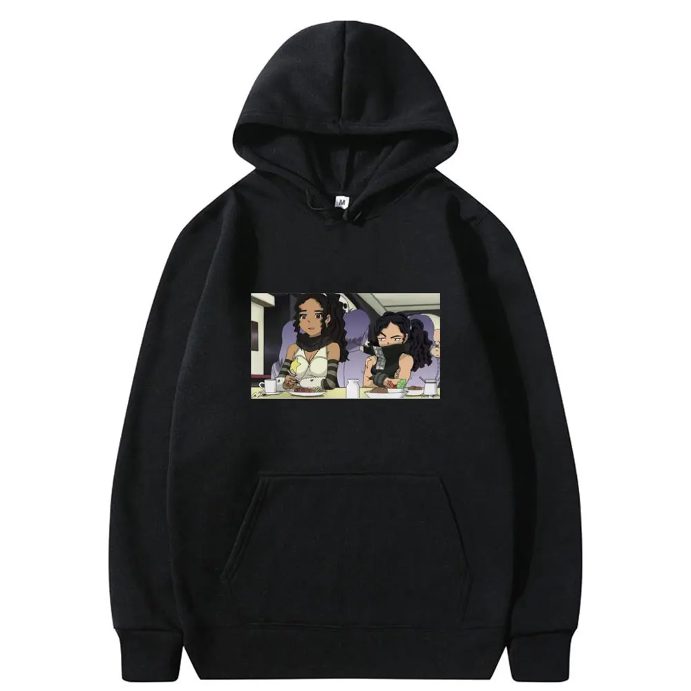 

The Boondocks Huey and Riley Hoodie Hip Hop Sweatshirt Tops Men Women Casual Loose Hoodies Funny Man Vintage Cotton Sweatshirts