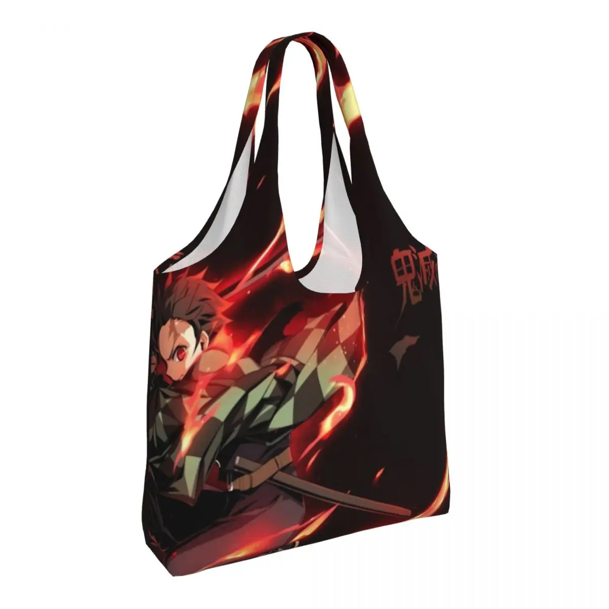 

Kawaii Demon Slayer сумка-шоппер Kimetsu No Yaiba колледж сумки женские дизайнерские сумки через плечо для отдыха тканевая сумка-тоут