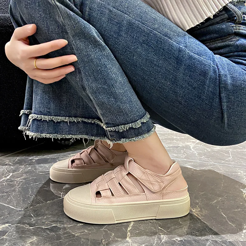 Summer Women Gladiator Shoes Platform Ladies Breathable Roman Sandals Womans Girls Fashion Cozy Outdoor Shoes Slides