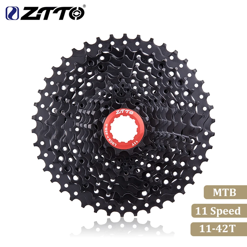 

ZTTO Mountain Bike MTB 11 Speed Cassette Wide Ratio 11 Velocidade 42T Bicycle Parts Black Freewheel for Parts M7000 M8000 M9000