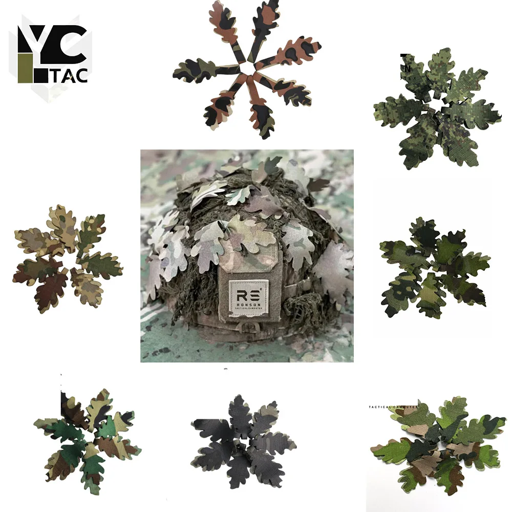 Фото Камуфляжный чехол для шлема YCTAC, аксессуары для шлема для военных игр, охоты, страйкбола, тактического снаряжения для охоты на открытом воздухе. №1