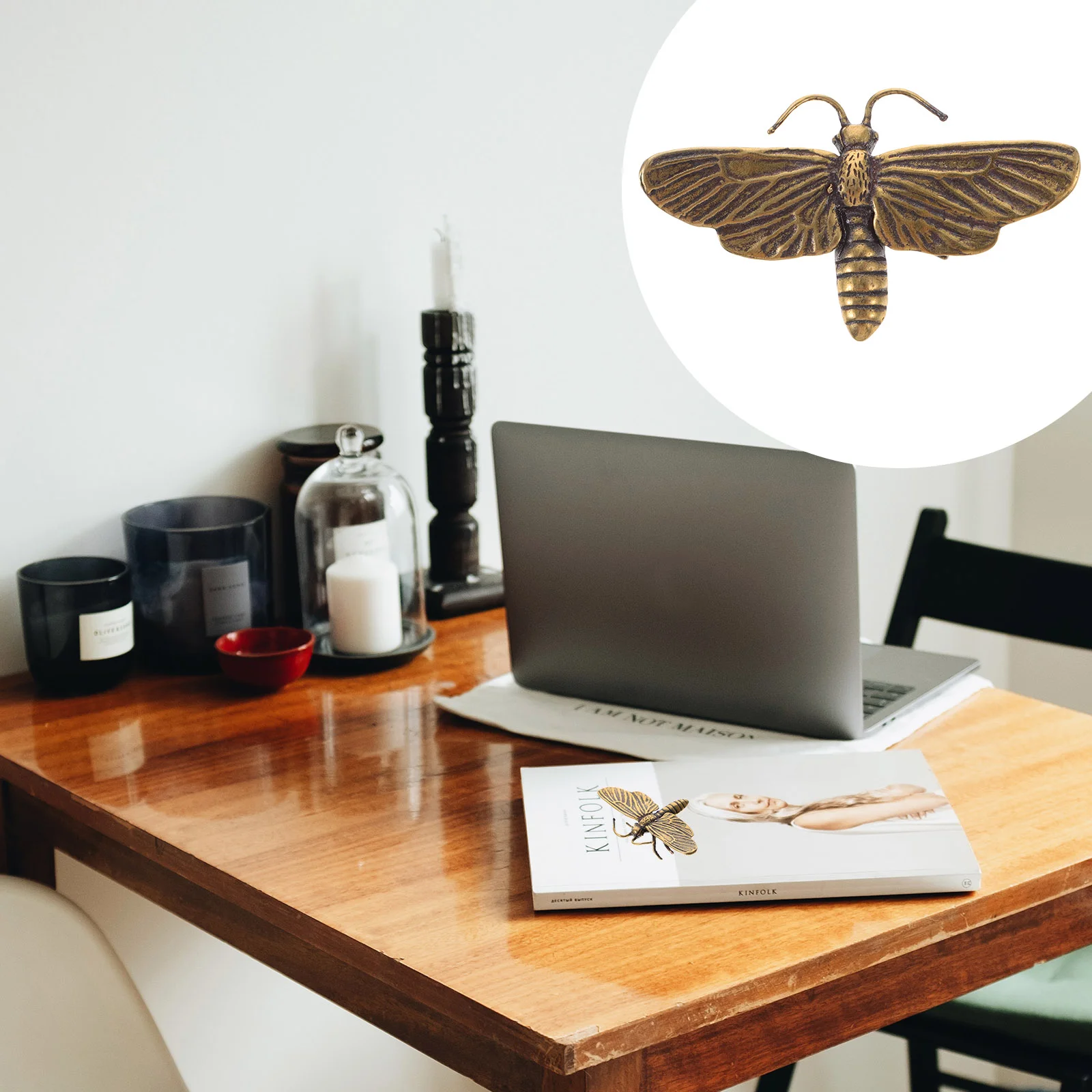 

Miniature Bookshelf Vintage Small Dragonfly Statue