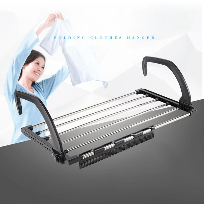 Складная стойка для сушки подгузников на балконе