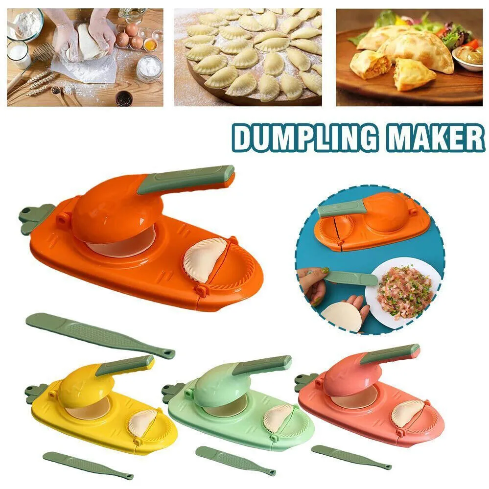 Dumplings Maker DIY Tool Cooking Device Dough Press Manual Press 2 In 1 Dumpling Skin Mold Kitchen Tool Wrapper Making Mold