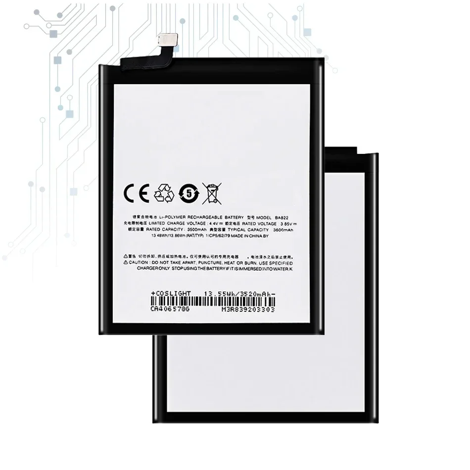 BA822 Battery For Meizu Note 8 Note8 M822H M822Q Mobile Phone High Quality 3600Mah Batteria + Free Tools