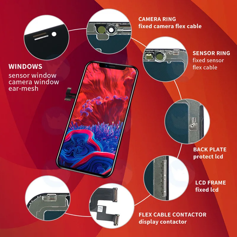 AAA +++ ЖК-дисплей для iPhone 11 Pro XR XS X MAX дисплей с 3D сенсорным экраном дигитайзер в