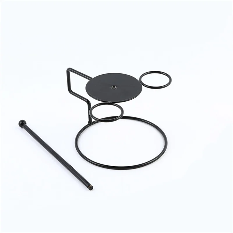 

Fashion Bread Seasoning Dipping Rack Non Stick Grilled Chicken Rack Stronger Functionality Black Iron Tower Base Frame
