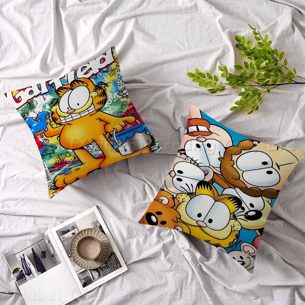Garfields Cat Pillow Cushion Cover Pillowcase Living Room Sofa Home Decor Customized
