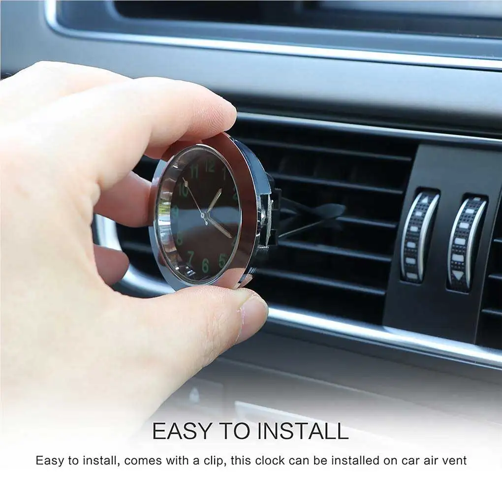 

Car Air Vent Clock Self-adhesive Car Dashboard Clock Waterproof Automobile Watch Auto Accessories Office Workbench
