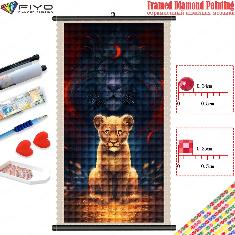 

Картина с рамкой из страз, животное, фотография, мозаика с свиток в рамке, наборы для вышивки крестиком, картина, домашний декор, квадраты