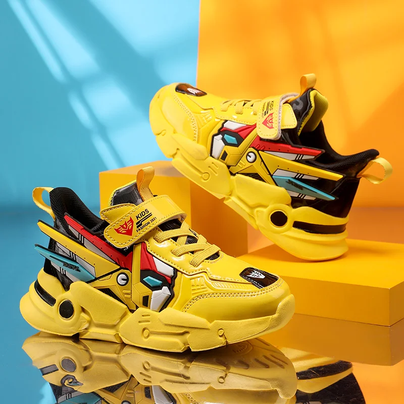 

Children Casual Shoes Boys Leather 5-15y Kids Tennis Fashion Sneakers Toldder Outdoor Running Shoes Cartoon Shoes Size 27-39