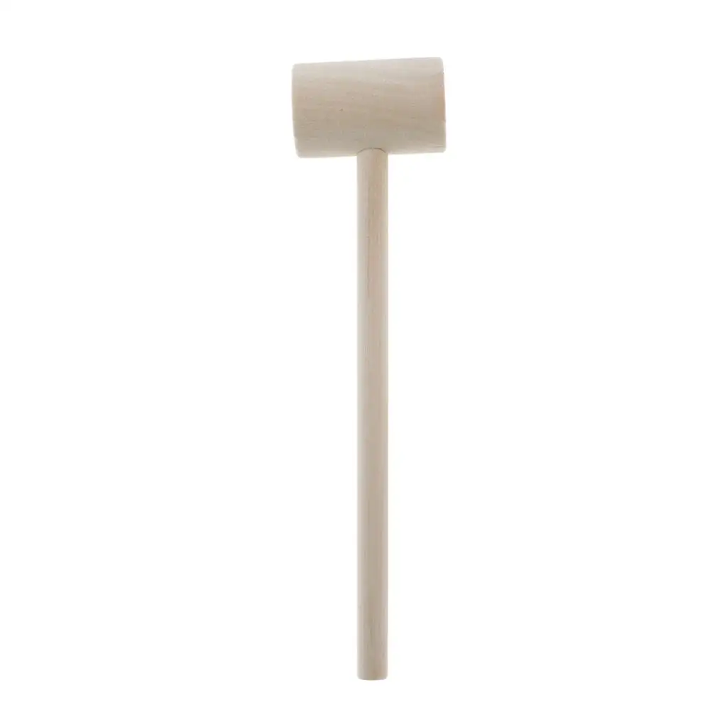 

10Pieces Jeweller Wooden Hammer Toy Hardwood Mallet Beating Gavel DIY Tools