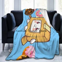 lankybox beding blanket ultra soft micro fleece boxy and foxy living roombedroom warm cozy blanket for kids gifts 100x120cm